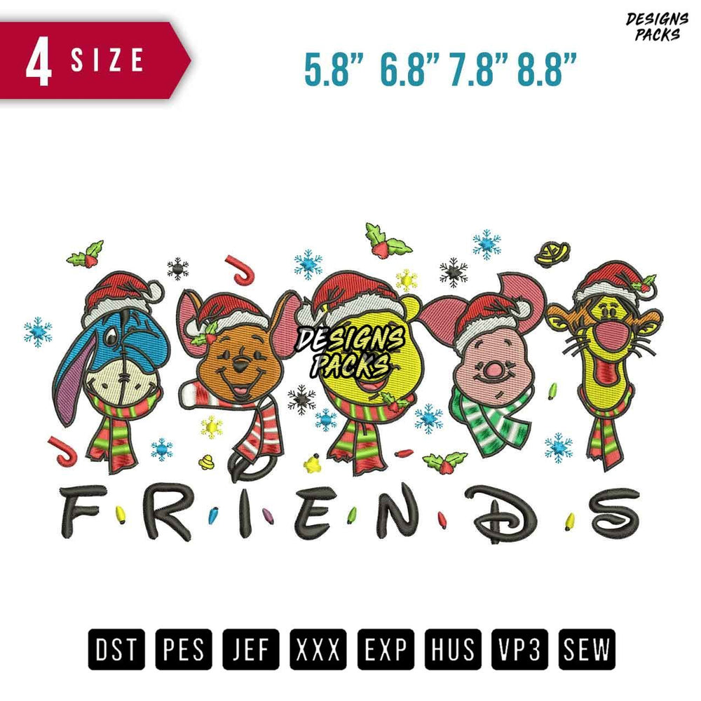 Friend Winnies Embroidery Design