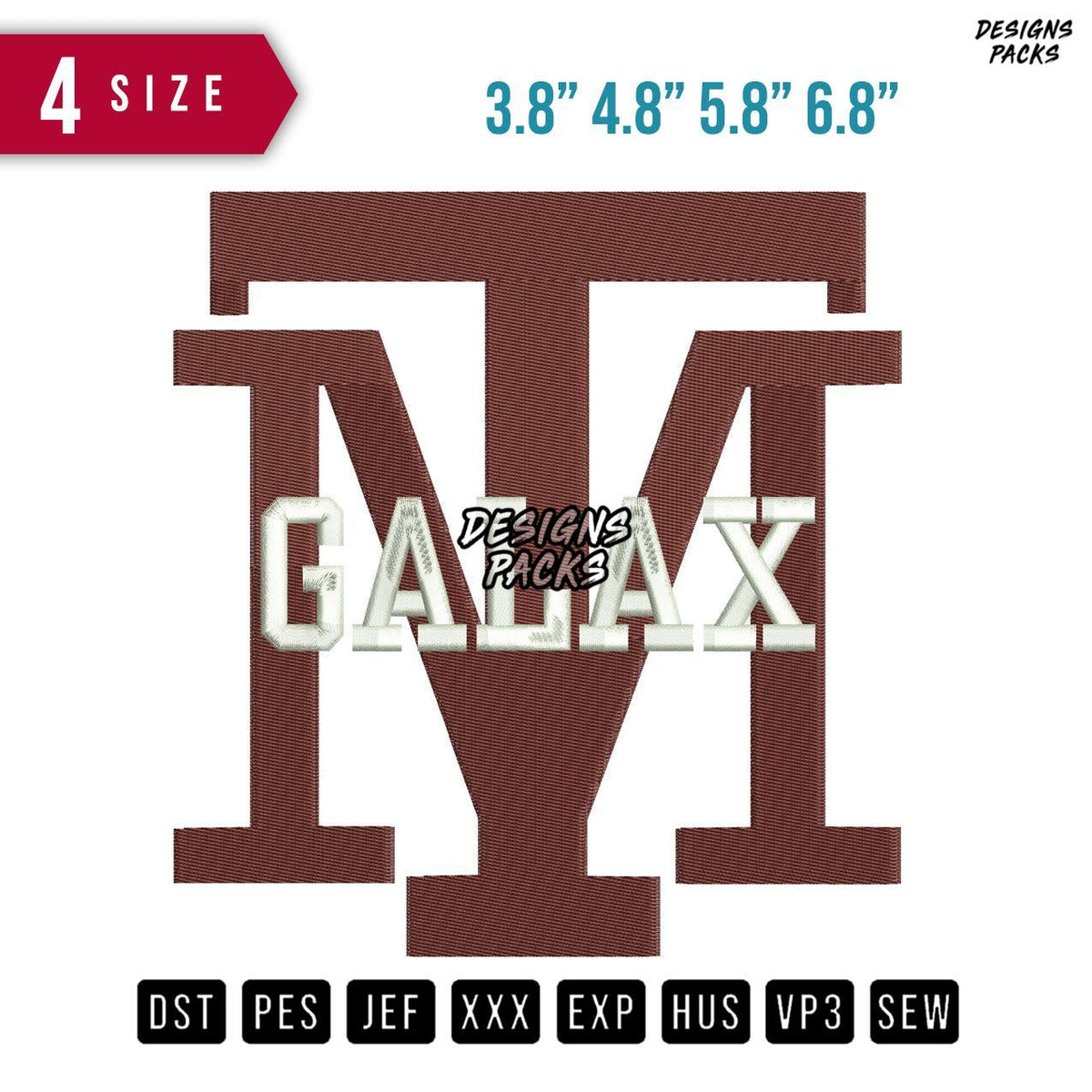 Galax Embroidery Design