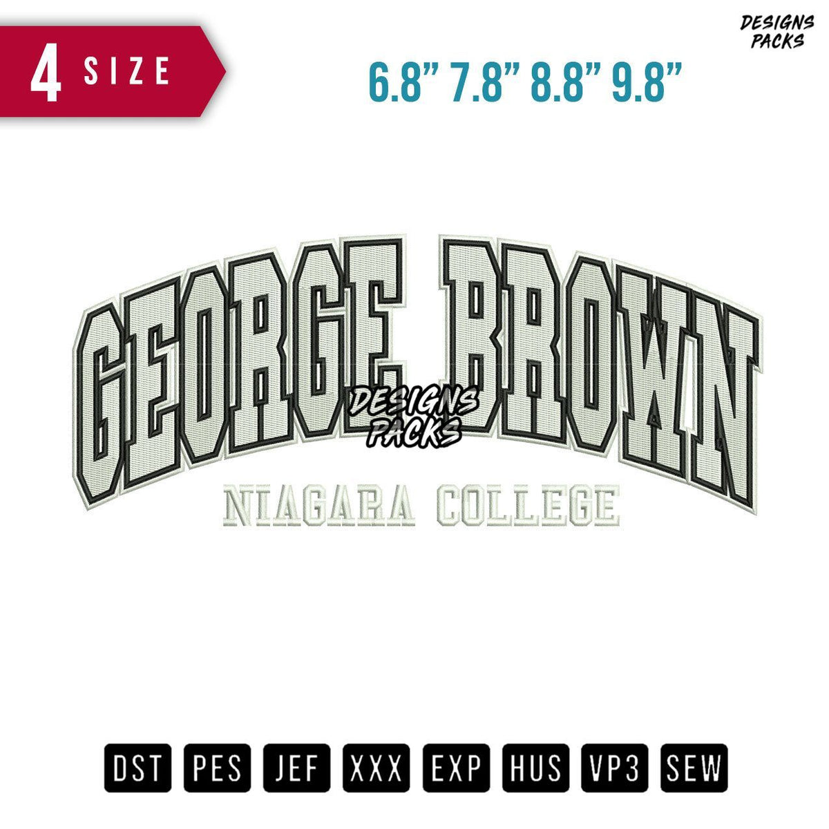 George Brown Embroidery Design