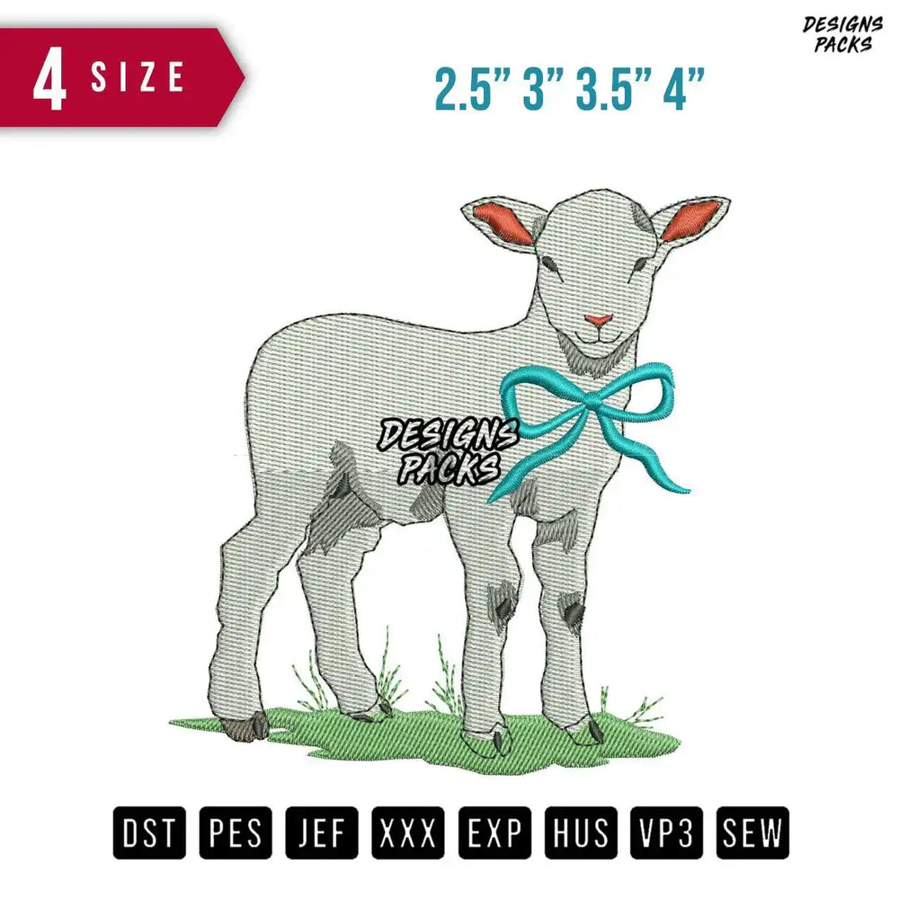 Goat Grass Embroidery Design