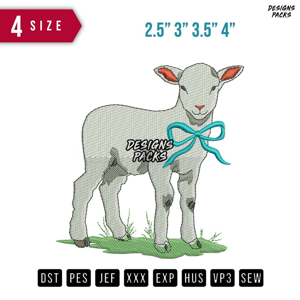 Goat Grass Embroidery Design