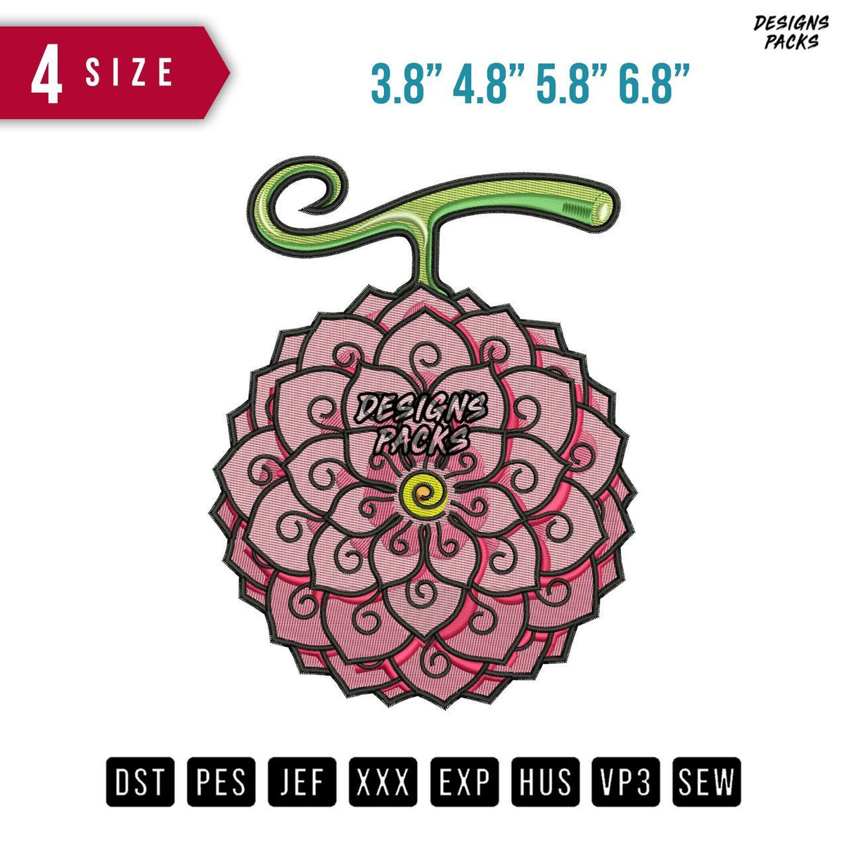 Hana Hana NoMi Embroidery Design