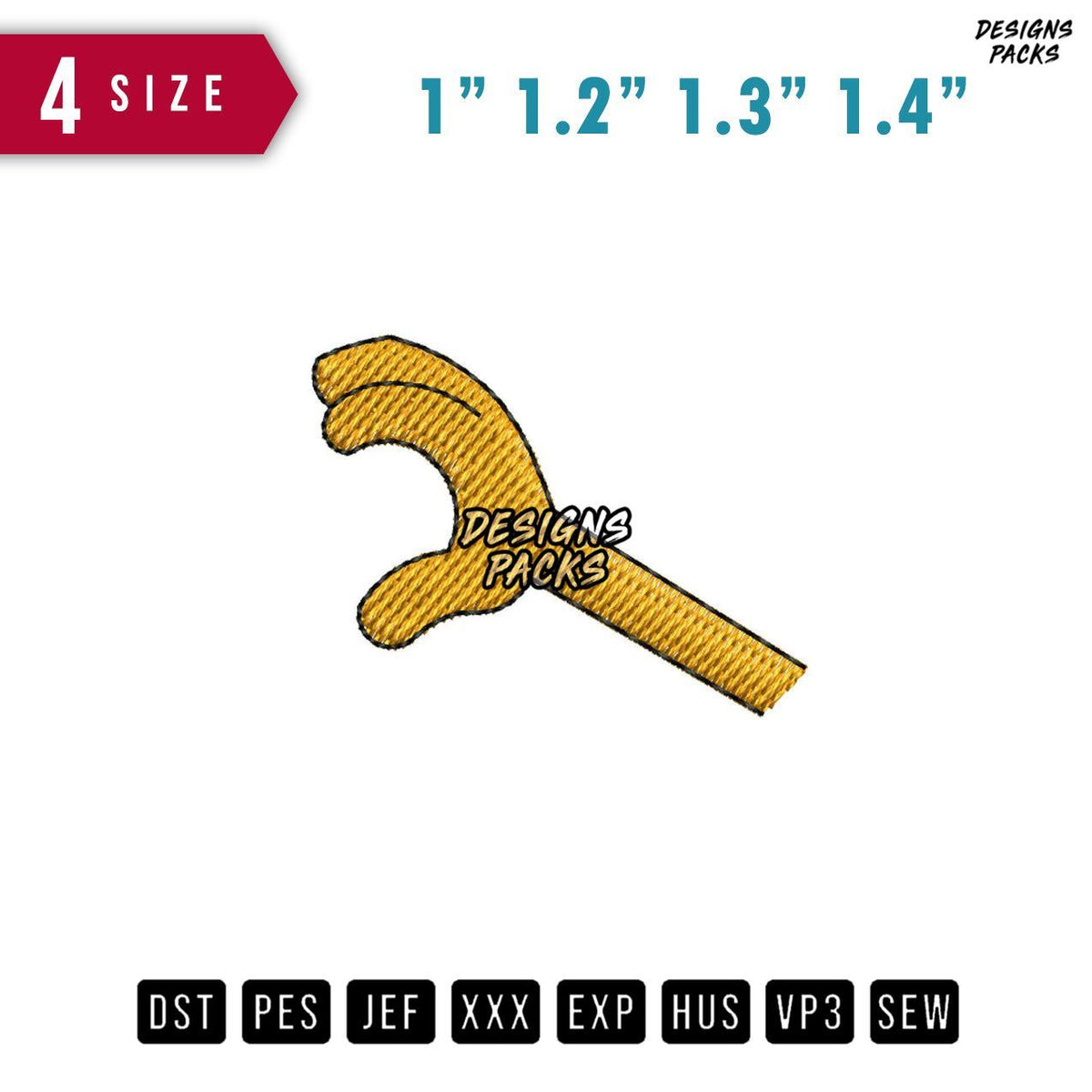 Hand Spongebob B Embroidery Design