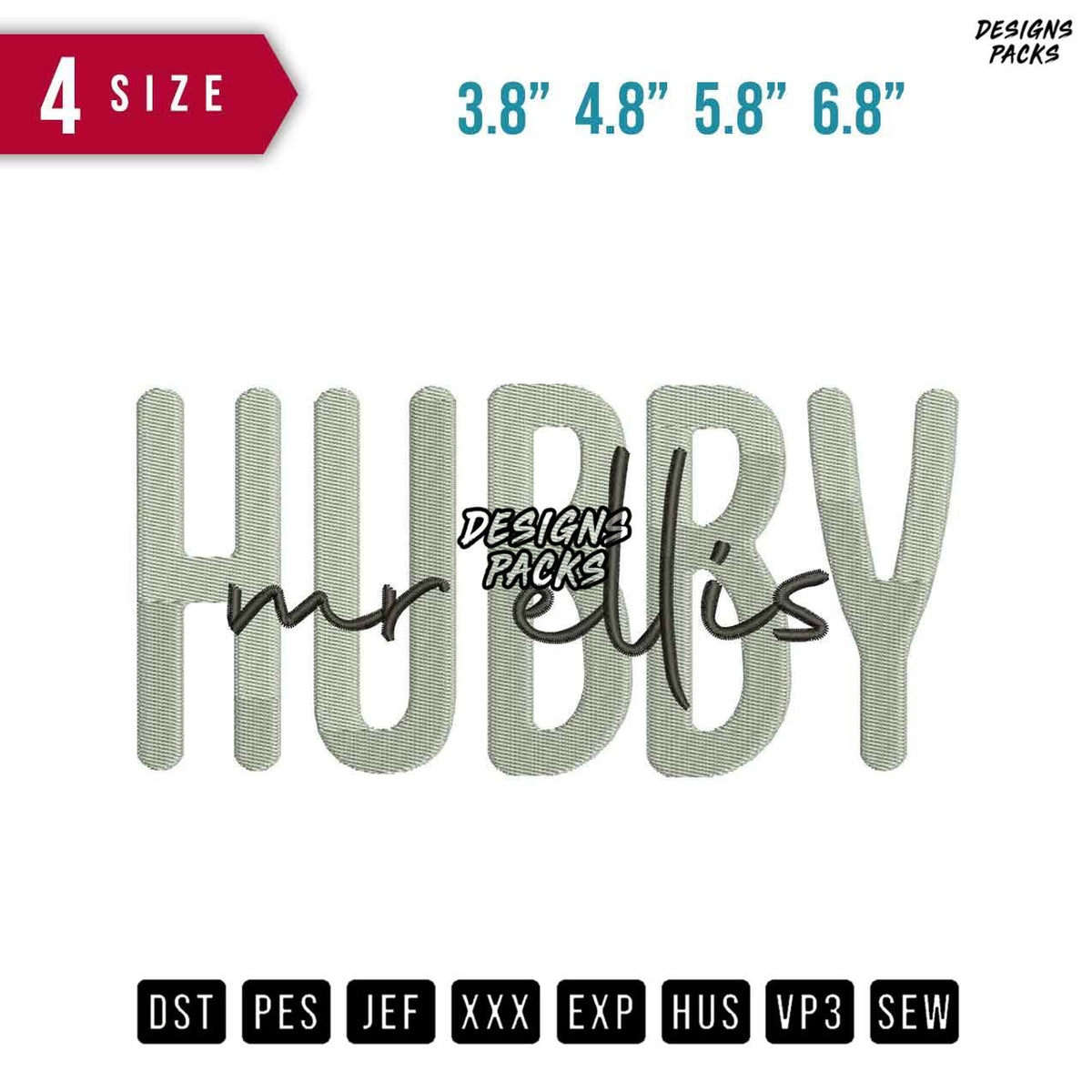 Hubby mr Ellis Embroidery Design