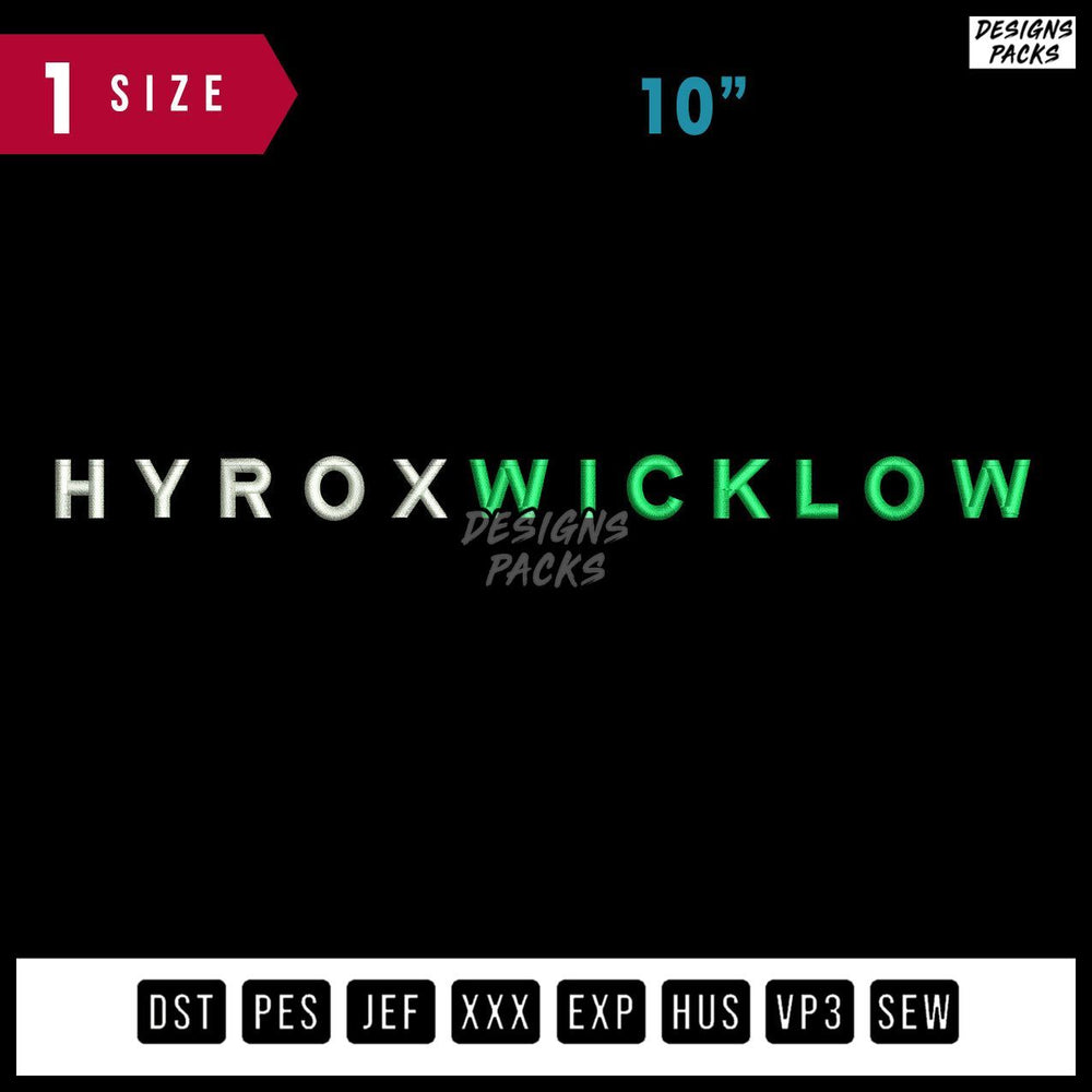 Hyrox Wicklow Embroidery Design