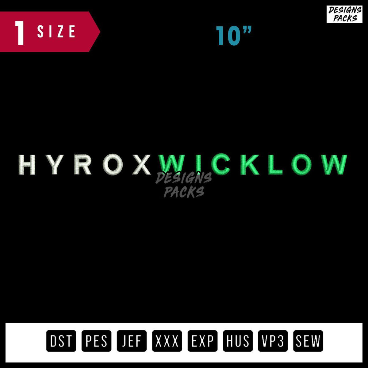 Hyrox Wicklow Embroidery Design