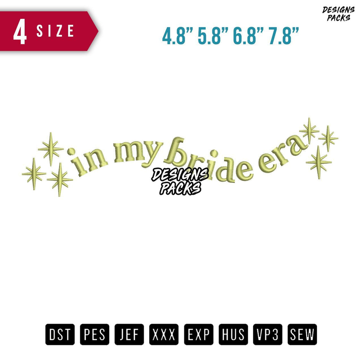 In My Bride Era Embroidery Design