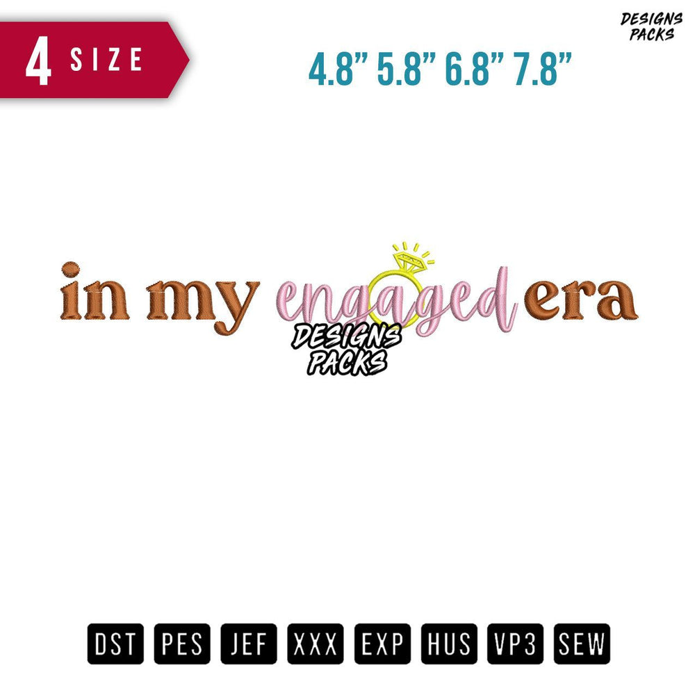 In My Enganged B Embroidery Design