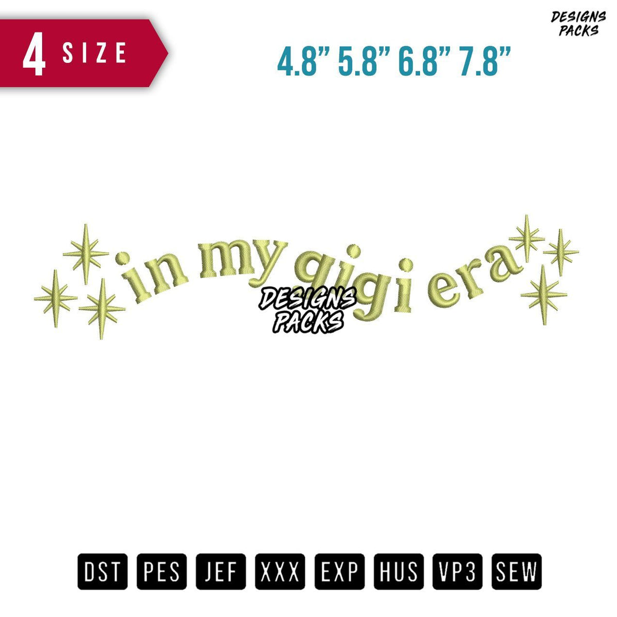 In My Gigi Era Embroidery Design