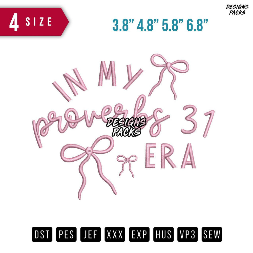 In my Proverbs Embroidery Design