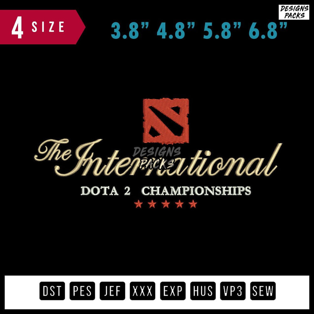 International Dota Embroidery Design