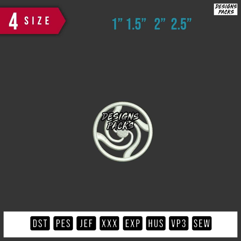 JJK icon Embroidery Design