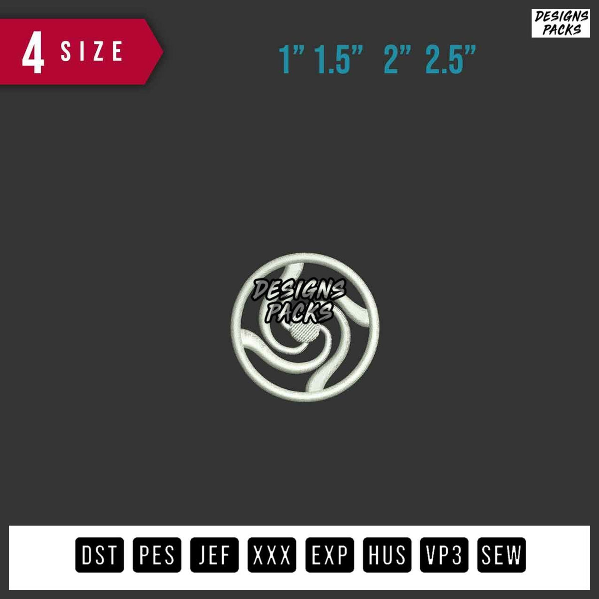 JJK icon Embroidery Design