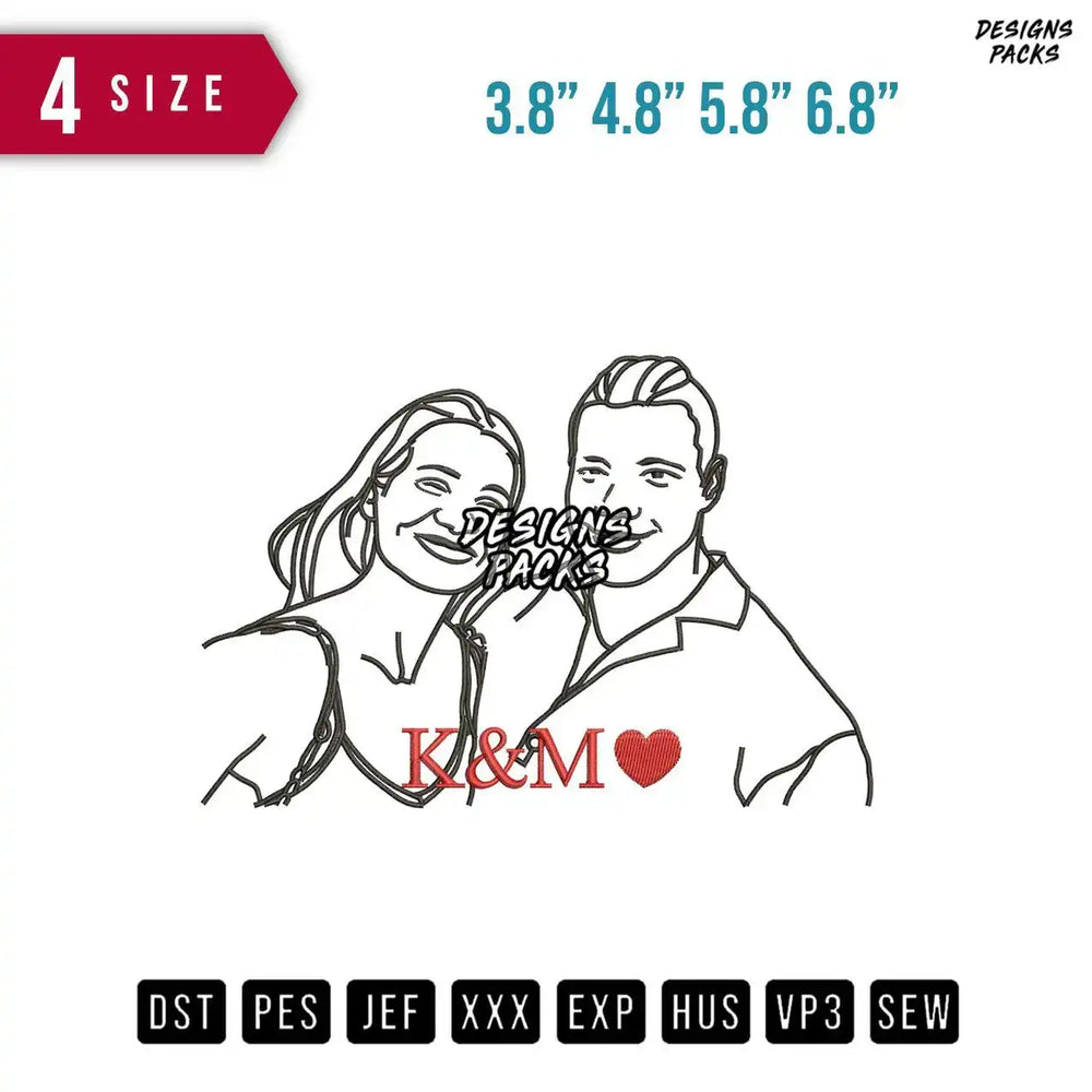 K and M Embroidery Design