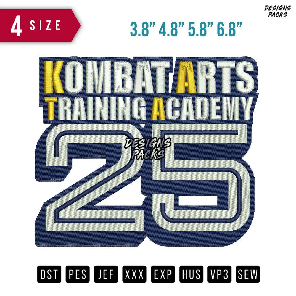Kombat Arts Embroidery Design