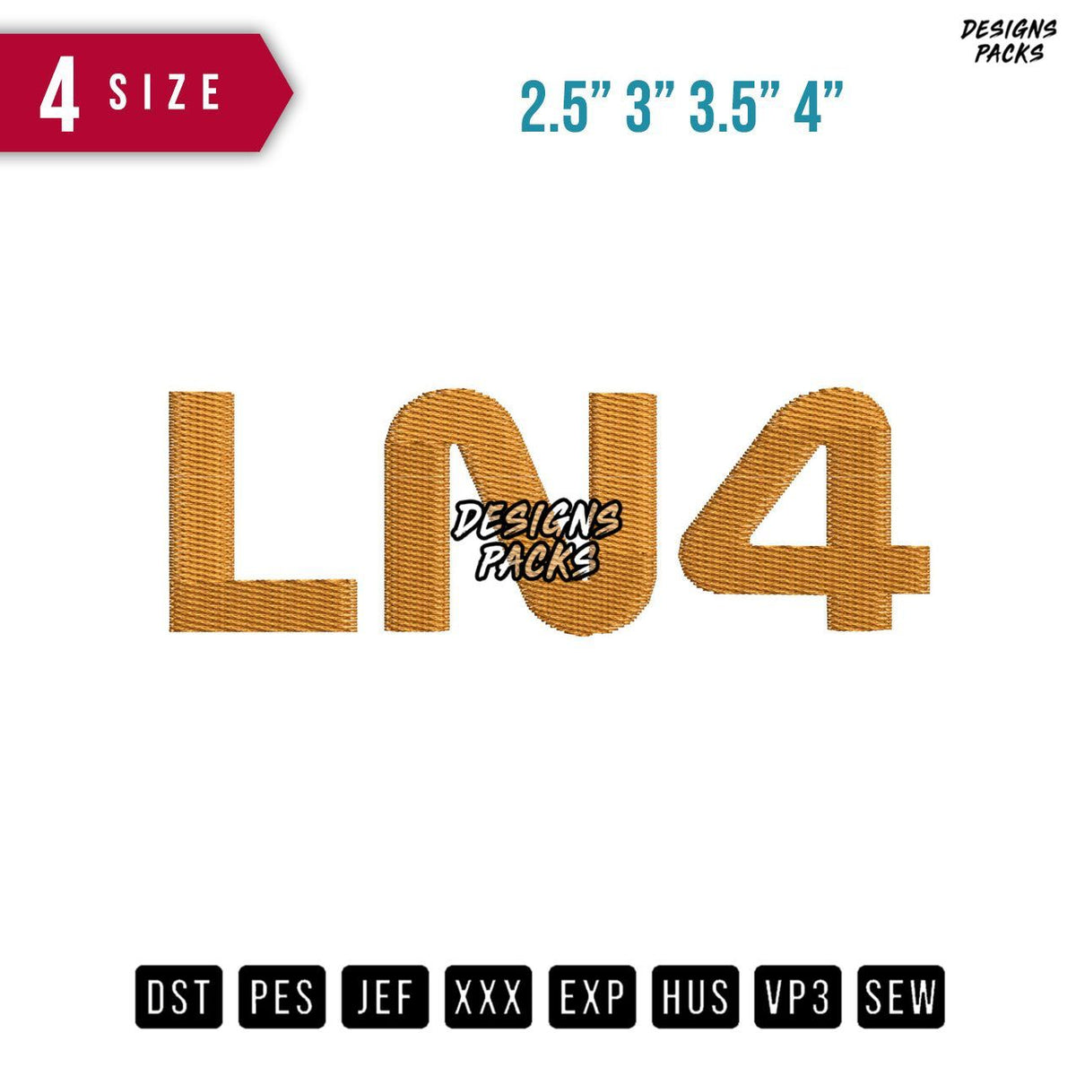 LN4 Embroidery Design