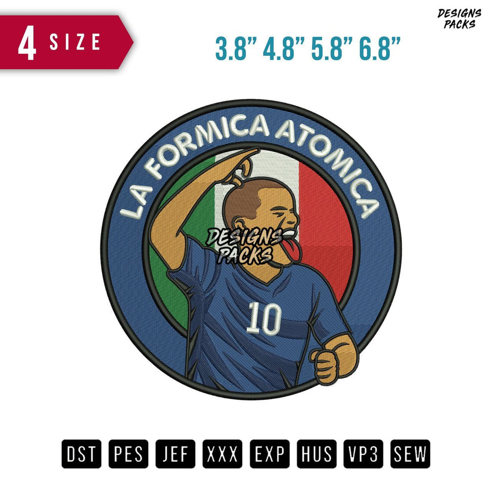 La Formica Atomica Embroidery Design