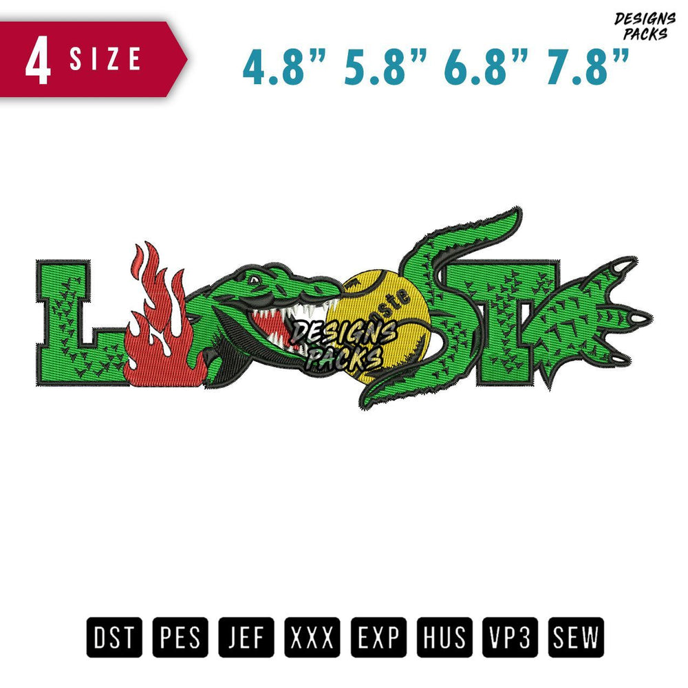 Lacoste B Embroidery Design