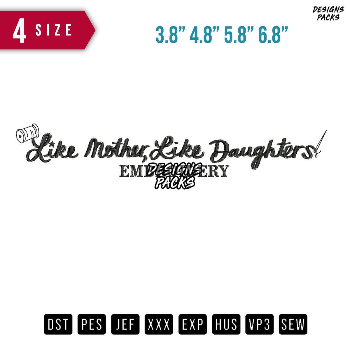 Like Mother Embroidery Embroidery Design