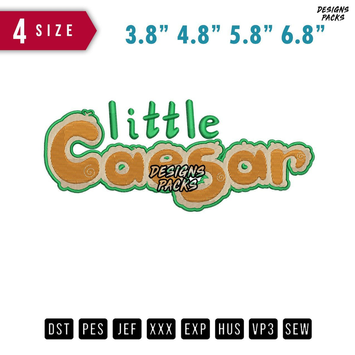 Little Caesar Embroidery Design