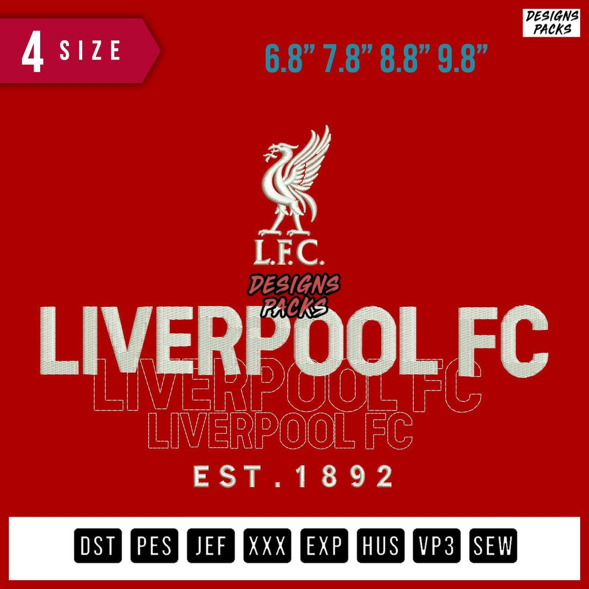 Liverpool Fc Embroidery Design