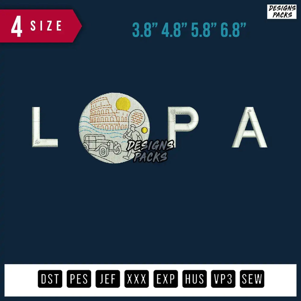 Lopa Embroidery Design