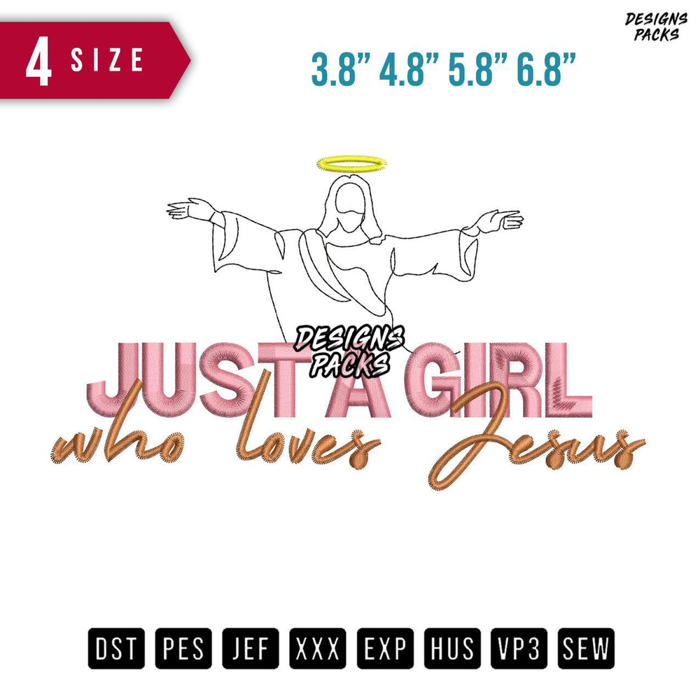 Loves Jesus C Embroidery Design