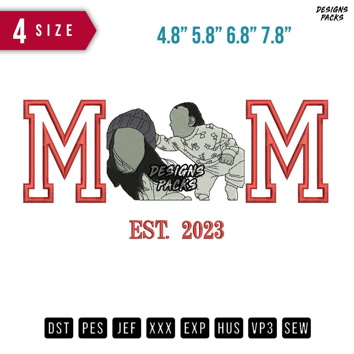 MM Baby Hairpull Embroidery Design