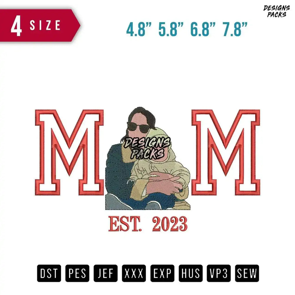 MM Huge Baby C Embroidery Design