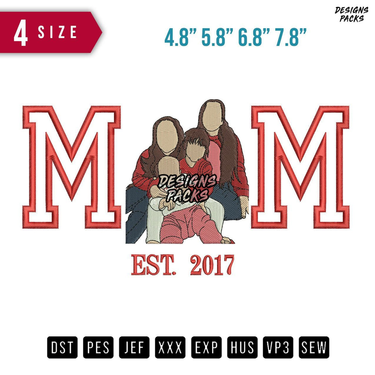 MM familes 2017 Embroidery Design