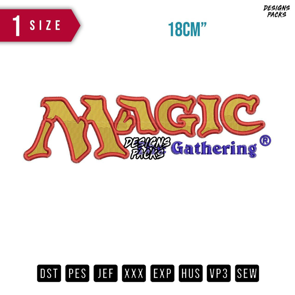 Magic The Gathering Embroidery Design