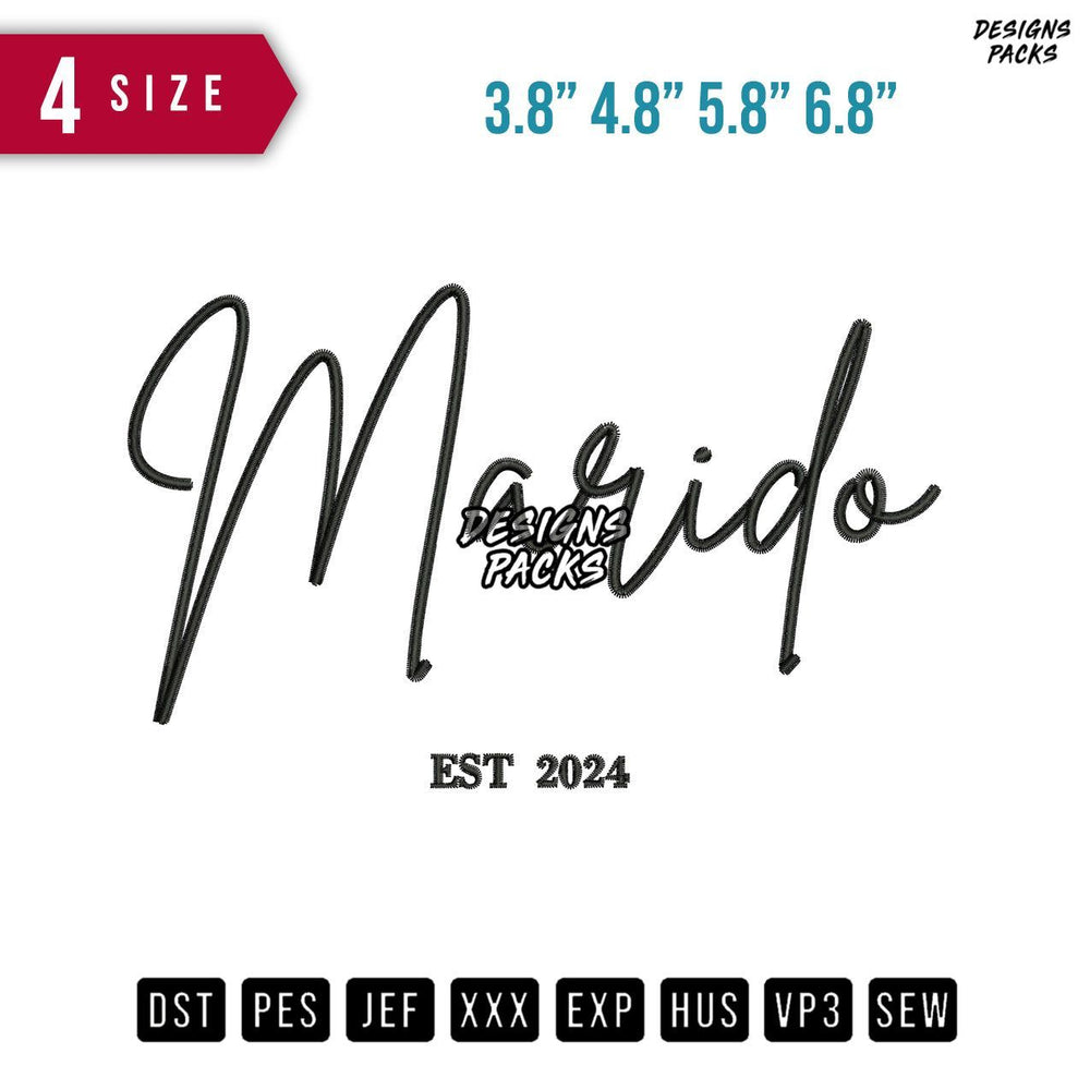 Marid Est Embroidery Design