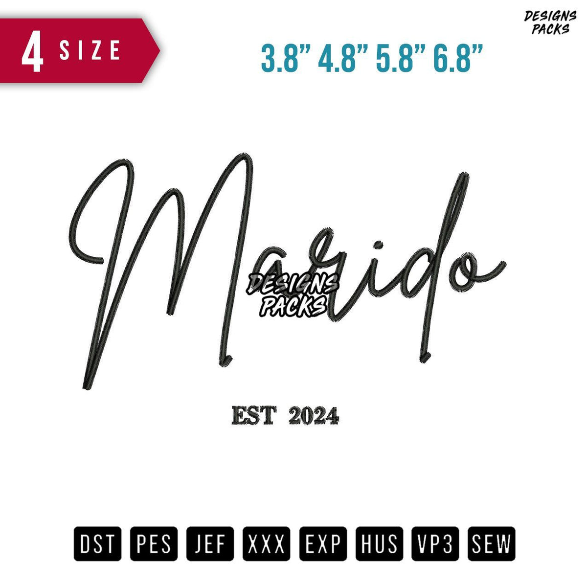 Marid Est Embroidery Design