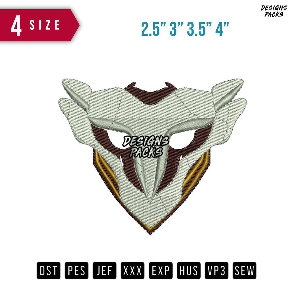 Mask Robot Embroidery Design