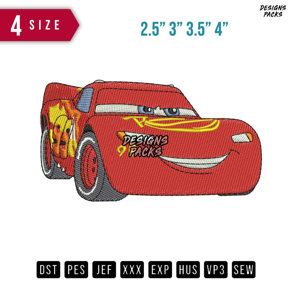 Mc Queen Smile Embroidery Design