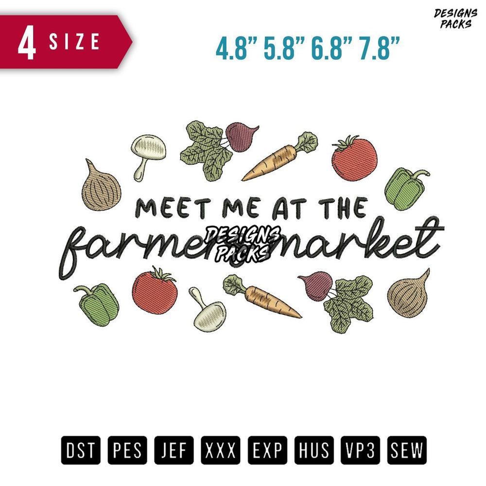 Meet me At B Embroidery Design