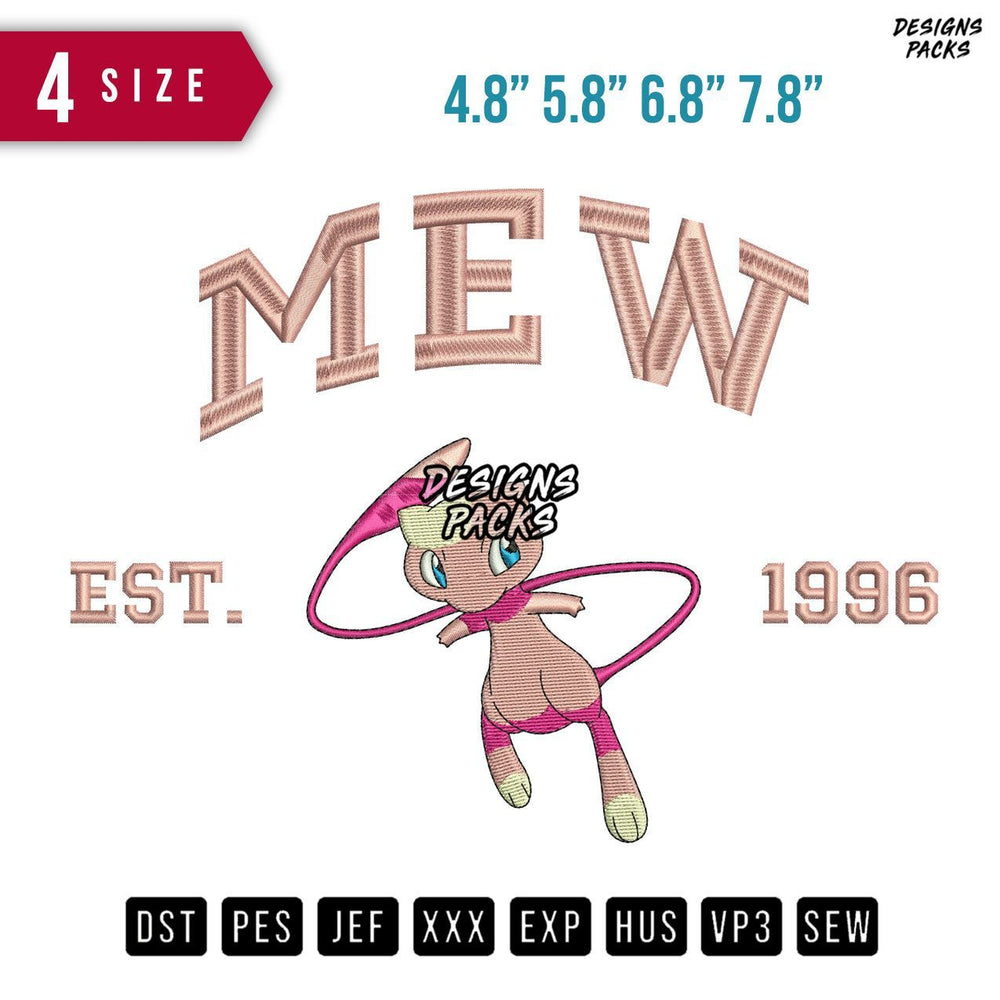Mewe Est Embroidery Design