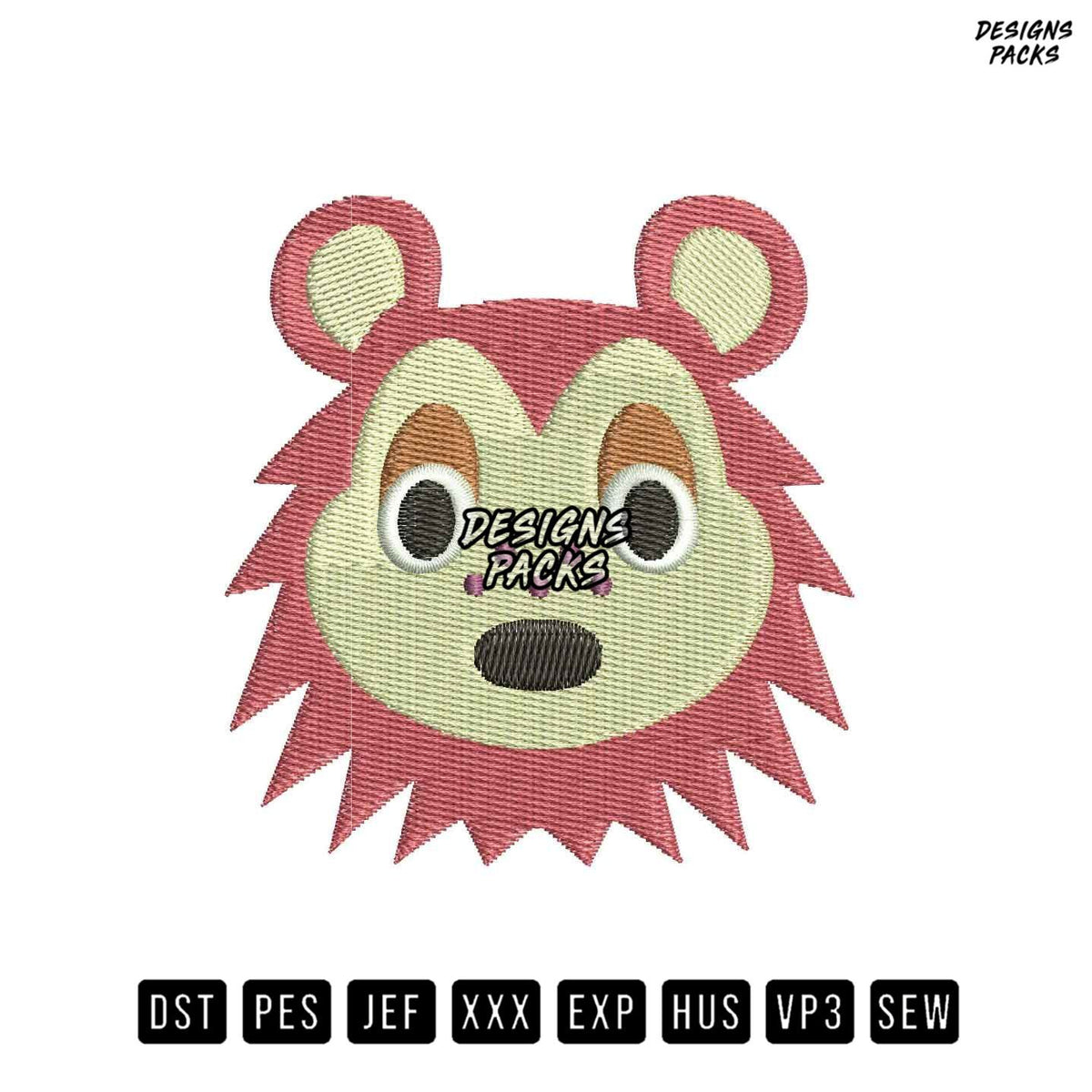 Mili Animal Crossing Embroidery Design