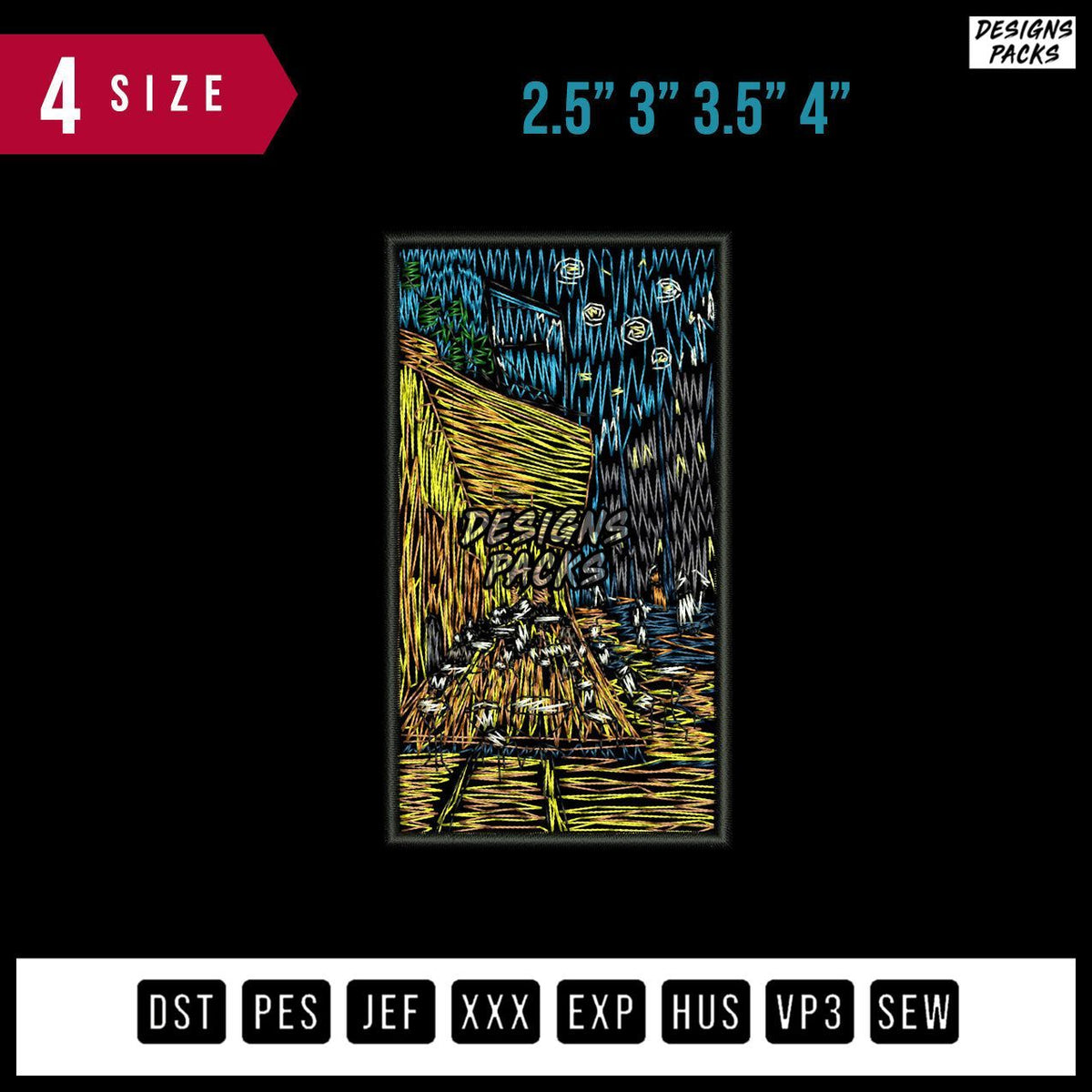 Mini Panoramic Embroidery Design