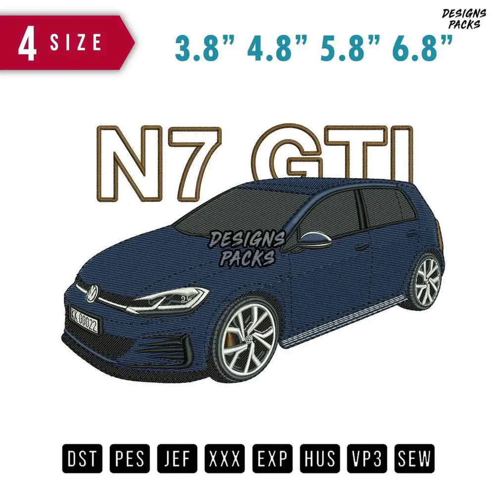 N7GTI Embroidery Design