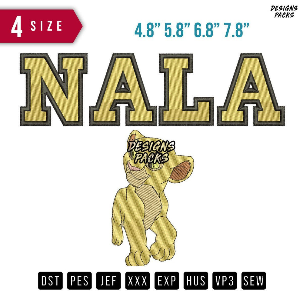 Nala Walk Embroidery Design