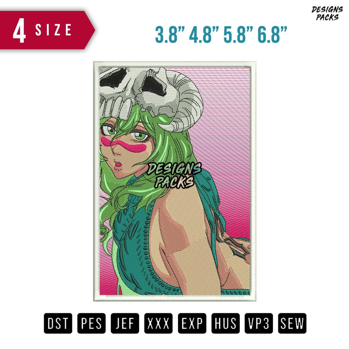 Nelliel Goat Rec Embroidery Design