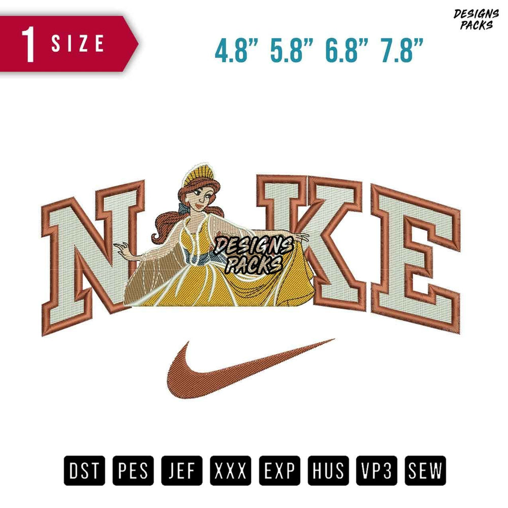Swoosh Brand Anastasia Embroidery Design