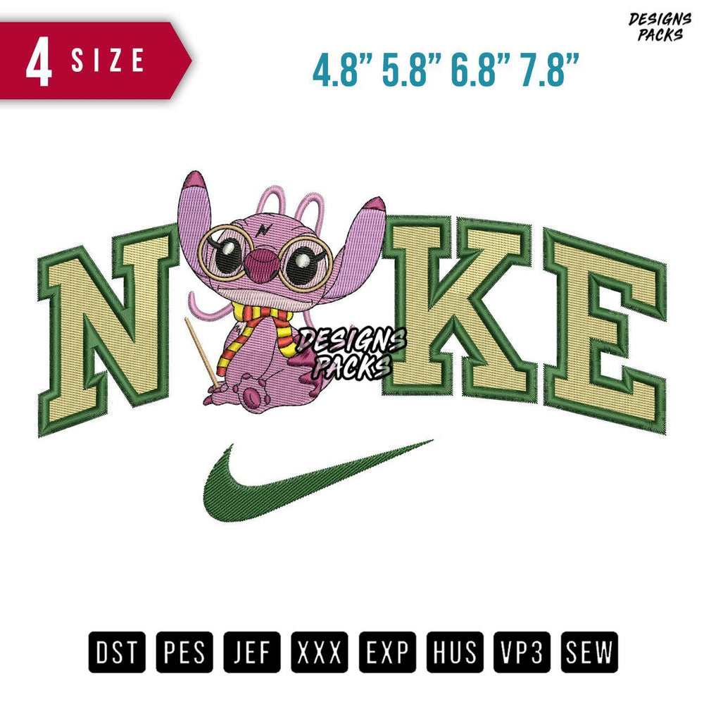 Swoosh Brand Angel Potter Embroidery Design