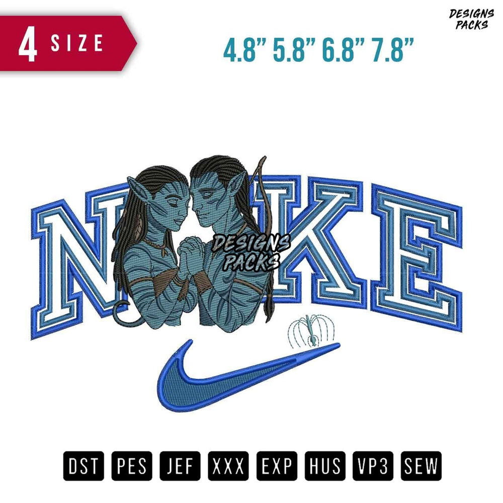 Swoosh Brand Avatar movie Embroidery Design