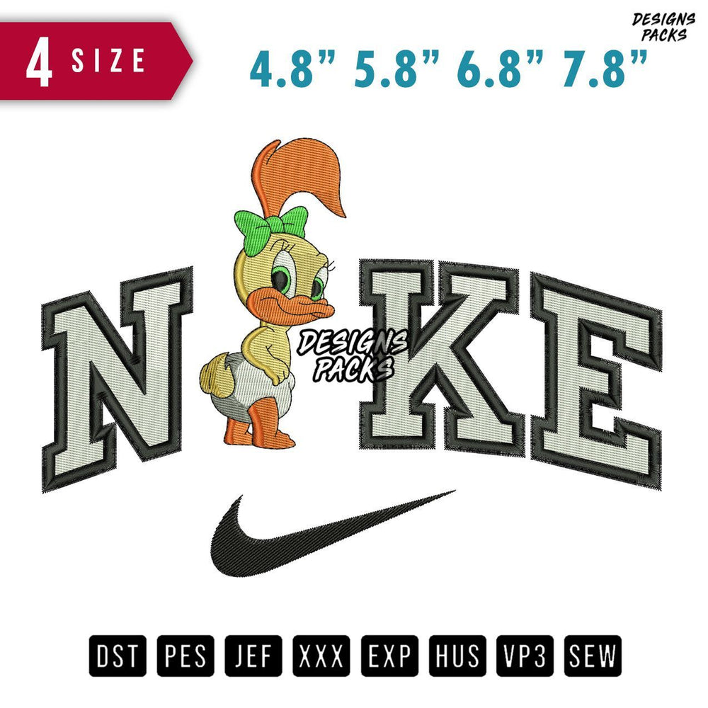 Swoosh Brand Baby Melissa Embroidery Design