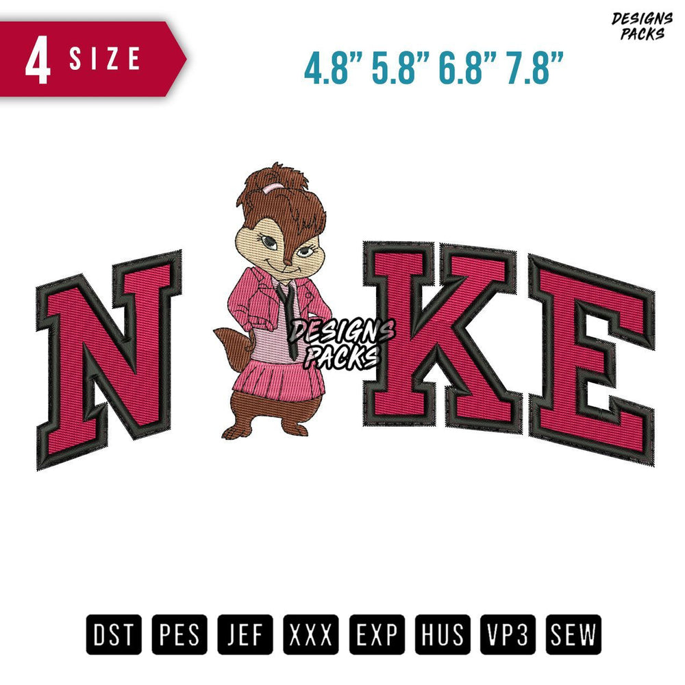 Swoosh Brand Brittany Embroidery Design
