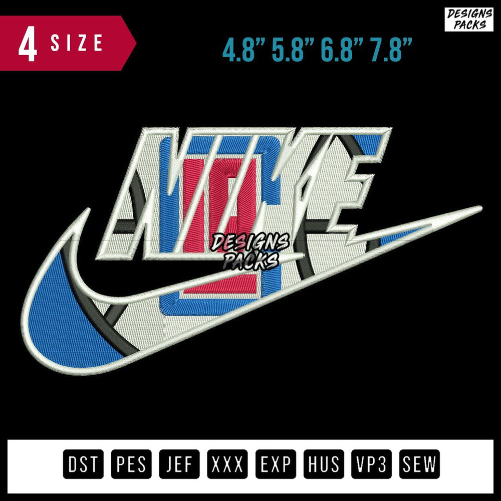 Swoosh Brand CLA Embroidery Design