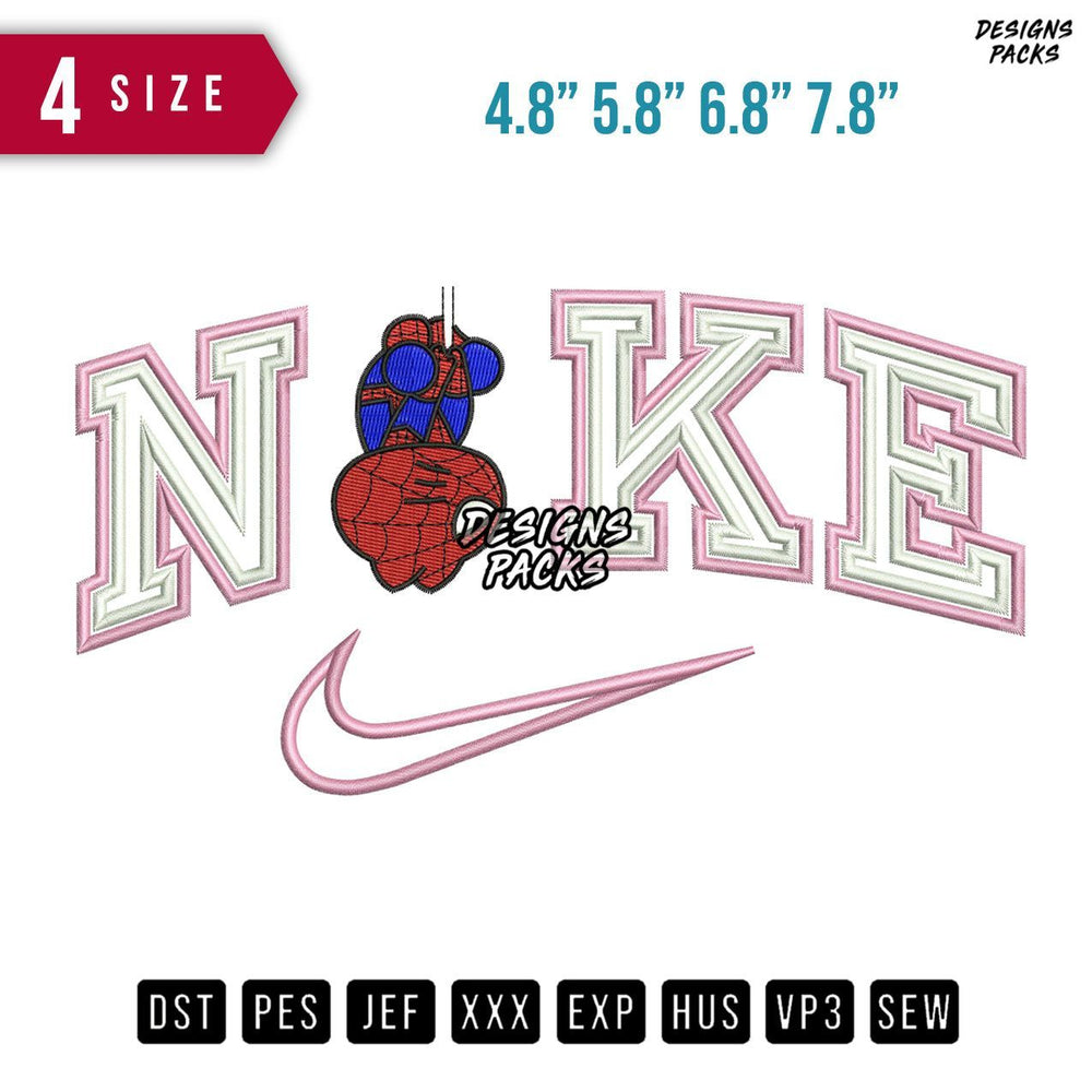 Swoosh Brand Db Baby Spiderman Embroidery Design