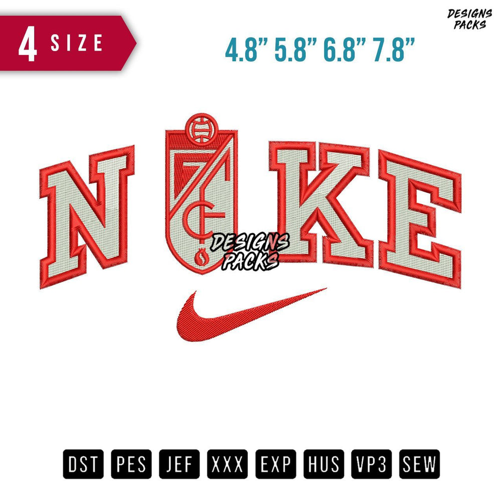 Swoosh Brand Granada CF Embroidery Design